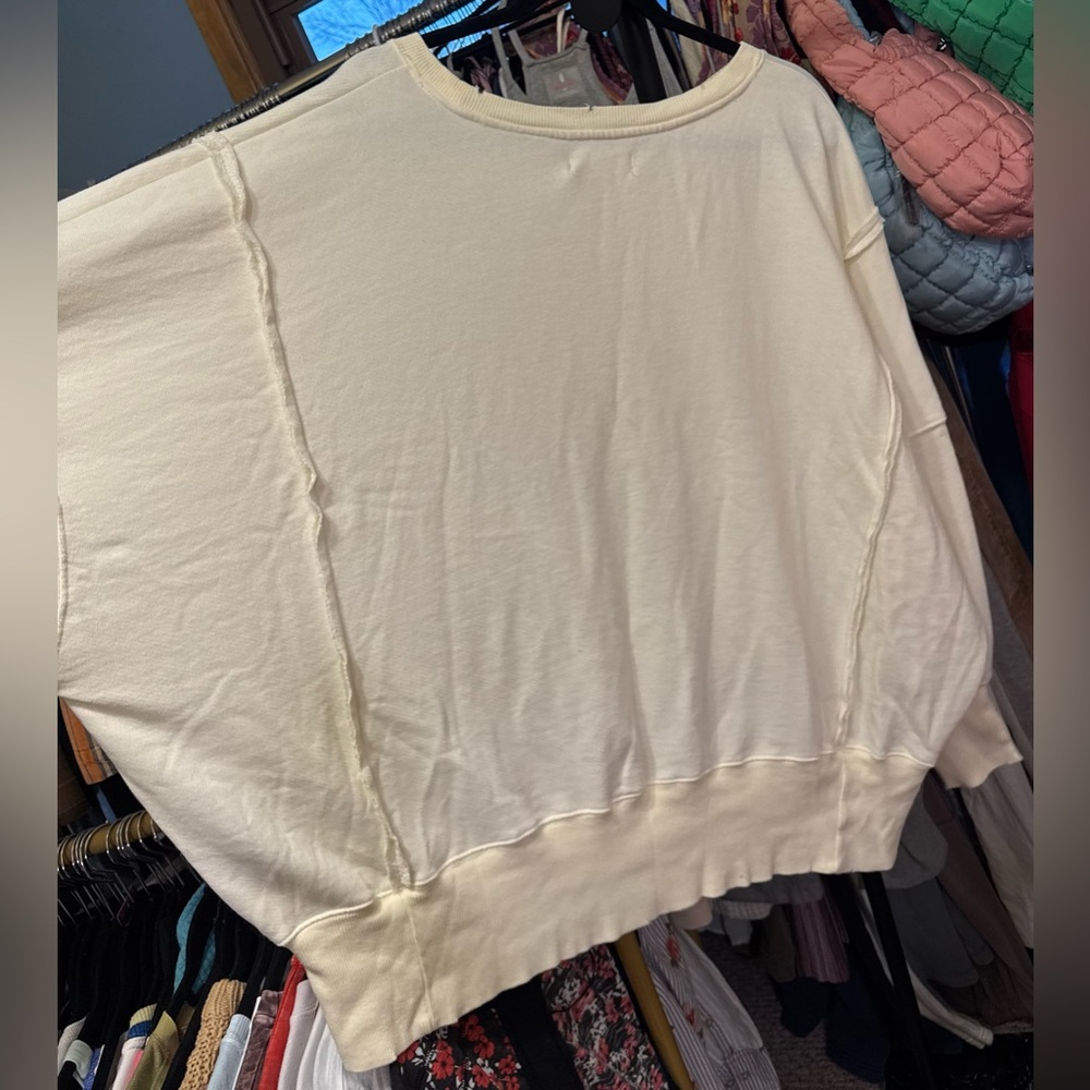 NWT Free People We The Free Graphic Camden Pullover - crab combo - Large - Picture 10 of 10